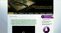 Desktop Screenshot of ilmuladuni.com